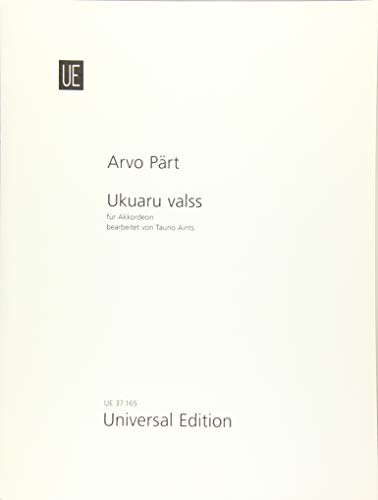 Ukuaru Valss: Akkordeon. Partitur.