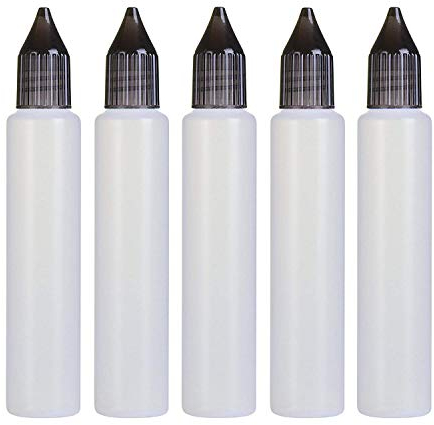 Wizard Vapes 30ml Unicorn Pen-Style Dropper Bottles x 5 (Black)