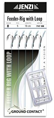 5 Stück Method Feeder - Vorfächer/Rig Hakengröße 8