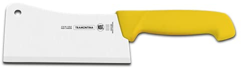 Tramontina Hackmesser, 14 cm, Chrom-Molybdän-Stahl, rostfrei, 56 HRC, Griff mit Microban®-Hygieneschutz