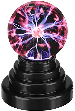 Fdit Plasma Ball Lampe, Touch-Steuerung, Modern, Blau, 14 cm Durchmesser, Dekoration, Schlafzimmer