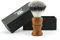 Pennello da barba in pelo di tasso con manico in legno naturale al 100% di Haryali London - Pennello da barba