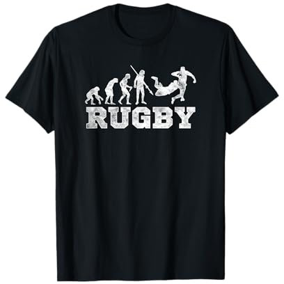 Rugby Evolution T-Shirt | Funny Rugby-Shirt Herren Damen Kinder T-Shirt