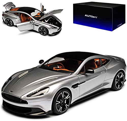 AUTOart Aston Martin Vanquish S Coupe Lightning Silber 70272 2012-2018 1/18 Modell Auto mit individiuellem Wunschkennzeichen