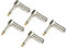 HSP-HSWITI Audio 1/4 90 Degree Right Angle Plug, 6.35mm Heavy Duty TS Mono Male Solder Jack Connector for Speaker/Guitar/Microphone Cables - 5PACK (NEED TO SOLDER)