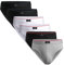 DANISH ENDURANCE Mens Briefs, Soft Cotton Underpants, Mens Y Fronts Underwear, Boxer Briefs, Multipack, 6 Pack, Multicolour: 2 X Black, 2 X White, 1 X Grey, 1 X Black/Red Line Band, XL