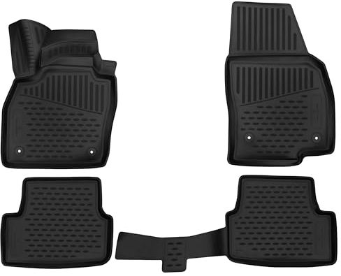 WALSER XTR Gummi Fussmatten Auto für Seat Ibiza V (KJ1) 2017-Heute, 100% passgenaue Auto Fußmatten, robuste Universal Fußmatte Auto, Gummimatten Auto, Auto Fussmatten Gummi