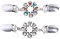 Amosfun 1 Set 2 StüCk Vintage Pullover Clips Aus Legierung Mit Blumen-Design, Praktische Schal- Und Strickjacken-VerschlüSse FüR Damen