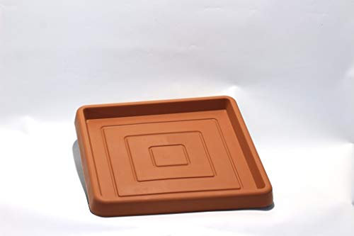 Sottovaso Quadrato in Resina (Terracotta, 40 cm)