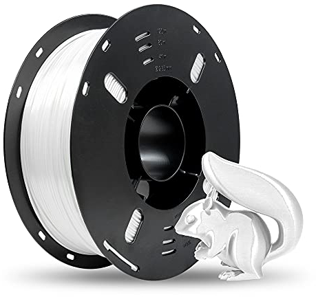 VOXELAB PLA Pro Filament 1.75mm, Hochwertiges 3D Drucker Filament PLA Pro, Gute Haftung für 3D Druck, Ordentliche Spule, Präzise Maßgenauigkeit +/- 0.02 mm, 1kg (2.2lbs) (Seide PLA Weiß)