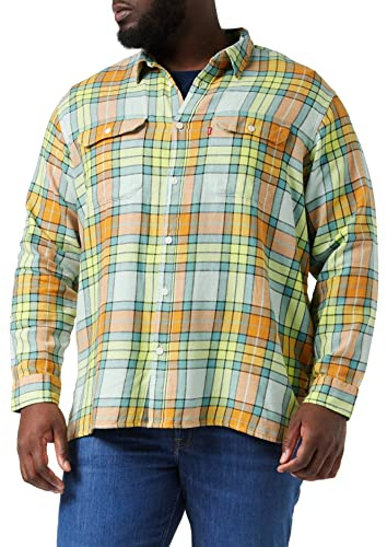 Levi's Men's Jackson Worker Shirt Jones Plaid Starlight (0) M