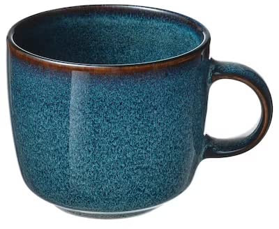 I-K-E-A GLADELIG Mug, blue37 cl + Free finchley Refill Pen