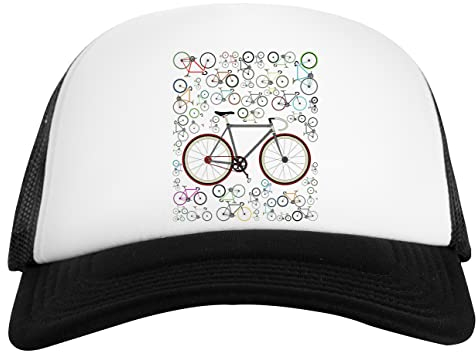 Liebe Fixie Rennrad Weiß Schwarz Unisex Baseball Cap White Black