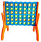 alldoro 60011 XL 4 in Einer Reihe, Jumbo Spielset 4 gewinnt, Teamspiel bunt für Kinder und Erwachsene, 73 x 49 x 72,5 cm
