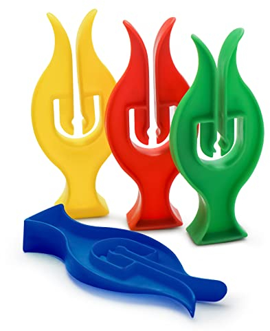 Lot de 100 pinces à linge en plastique résistant en forme de tulipe avec forte adhérence - Couleurs assorties