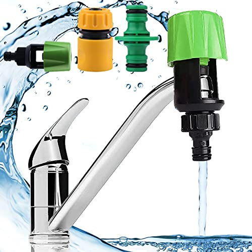 JEOPKO Hose Pipe Connector, 3Pcs Kitchen Tap Mixer Garden Universal Fitting Set Connector Attachments