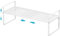 iPEGTOP Erweiterbares Schrank-Aufbewahrungsregal, Organizer, robust, stapelbar, Stahl, Metall, höhenverstellbar, für Zuhause, Büro, Speisekammer, Garage, Regal für Theke, Küche, Organisation, Weiß, 1