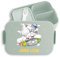 Kinder Bento Box Midi Lunchbox für Mepal Bentobox - Weltall - Brotbox Astronaut Dabbing Jausenbox Rakete Vesperdose Weltraum Geschenk Raumfahrer Geschenke Einschulung I - 900 ml - Sage Grün