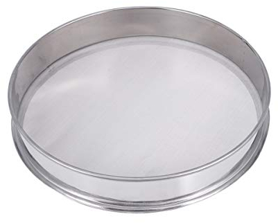 Fine Mesh Sifter Herbal Pollen Sifter Shaker Extractor 150 Mesh Flour Sifter Sieve Micron Screen Stainless Steel Food Strainer for Home Bakery Shop Cocoa Powder 30cm