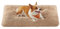 Feandrea Hundebett, Hundekissen, Flauschige Hundematte, Langer Plüsch, 110 x 73 cm, weiche Polsterung, waschbar, multifunktional, Kamelbraun PGW203K01