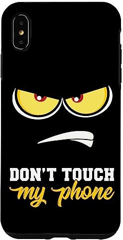 iPhone XS Max Case Dont Touch My Phone Case Anime Lover Angry Face Gift Case