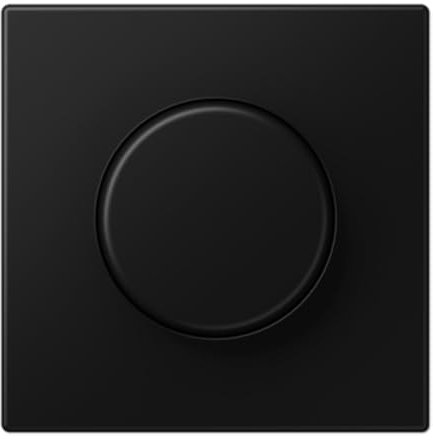 Plaque Variateur Rotative LS Noir Mat Référence : JUNG LS1940SWM