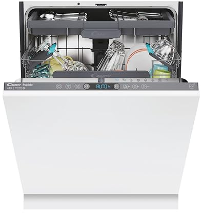 Candy CI 6B4F1MA / Vollintegrierter Geschirrspüler / 60 cm/Wi-Fi Funktion (hOn) /16 Maßgedecke/Besteckschublade/Höhenverstellbarer Oberkorb mit „Easy Click“ / Aquastop / 8 Programme