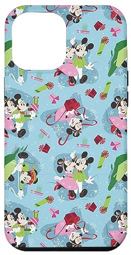 iPhone 13 Pro Max Disney Mickey & Minnie Mouse Holly Jolly Gifts Case