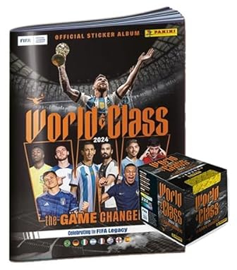 Panini World Class Sticker 2024-1x Sammelalbum + 1x Display je 50x Sammeltüten