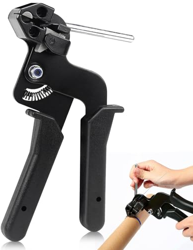 Rierousy Pistolet de Serre-Câbles en Acier Inoxydable - Outil Métallique pour Regrouper les Câbles - Pour l'Industrie et l'Agriculture