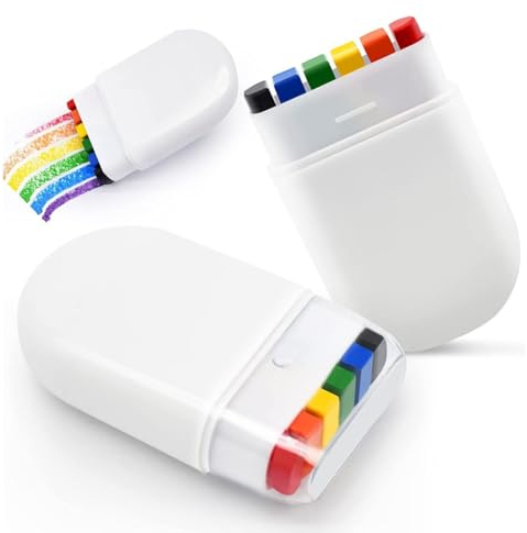 Visxcnu Regenbogen Schminkstift 4 Stück Gesichtsfarbe,Regenbogen Gesichtsfarbe & Pride Makeup | LGBTQ Accessoires Pride Merch für Regenbogen Party | Gay Regenbogen Deko für dein Outfit
