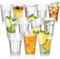 DIBALIYI 12 bicchieri di plastica riutilizzabili di alta qualità, 420 ml, infrangibili, trasparenti, in acrilico, impilabili, 13,5 oz, per la casa, picnic, lavabile in lavastoviglie