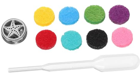 Angoily Aromaclips Für Masken Ätherisches Öl Pad Aromatherapie-medaillon Für Kleidung Duftkissen-Clip Aus Edelstahl Nachfüllbarer Aroma-Clip Für Taschen