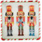 Mud Pie Piatti e vassoi schiaccianoci in vetro, 30,6 x 30,6 cm, rosso