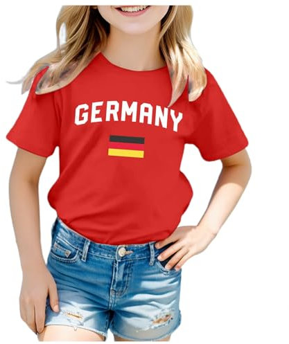 Trikot Deutschland Em 2024 Kinder 2024 Fussball Em Deutschland Fanartikel Deutschland-Trikot T-Shirt Shirt Nationaltrikot Trikot Auswärtstrikot Pinkes Triko Offizielles Fußballtrikot Tshirt