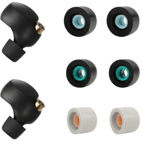 Auriculares In-Ear Reemplazo, Recambio Memory Foam Ear Buds, Memoria de Espuma Comodidad Extrema Almohadillas para Auriculares Compatible con WF-1000XM4, 3 Pares (S/M/L), Negro