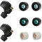 Passgenau Komfortabler Ersatz Memory-Schaum Ohrstöpsel Kompatibel mit WF-1000XM4 Komfortables Ersatzset Comfort-Boosted Premium Memory Foam Earbud Tips Pro-Grade, 3 Paar S/M/L, Schwarz