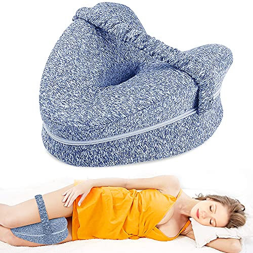 ROXANEPIG Coussin pour les jambes, les genoux pour les personnes dormant sur le côté, coussin ergonomique en mousse à mémoire de forme, pour les personnes dormant sur le côté, soutient les jambes, les