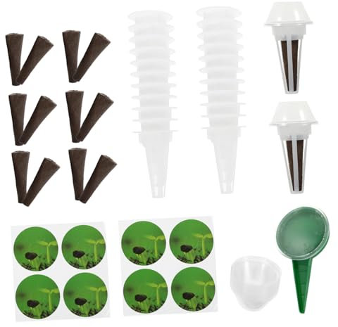 BESPORTBLE 1satz Hydroponische Pflanzbehälter Set Mit Transparenten Abdeckungen Teiliges Anzuchtkit Für Pflanzen Setzlinge Und Gemüse Für Garten Und Innenräume