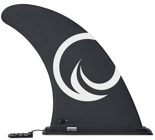 TSUNAMI Abziehbare Universal SUP Finne, Mittelflosse Surfbrett Longboard Finne, SUP-Board Zubehör, Aufblasbares Kayak, Long Board, 18,5×3,3×22cm, Material: Polyamid PA66, Gewicht 200g