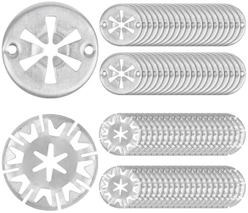 80 Stück Klemmscheiben Hitzeschutzblech, 30mm Sicherungsscheiben Haube, Metall Star Befestigung Hitzeblech, zur Befestigung von Clips Hitzeschildern unter der Haube für VW, Verschiedene Autos