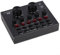 Hasaller Table de mixage audio USB - Contrôleur d'effet sonore USB - Moniteur de système audio PC - Interface audio DJ - Contrôleur de son en direct (V8-Mono carte son)