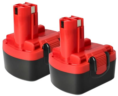 vhbw 2x batteria compatibile con Bosch ART 26 utensile elettrico (3000 mAh, NiMH, 14,4 V)