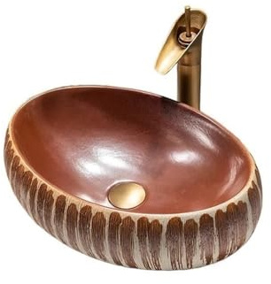 YQINQIN83B Lavabo Lavandino da Bagno con Balcone e Cortile, Arte squisita, lavabo sopra Il bancone Lavabo Bagno