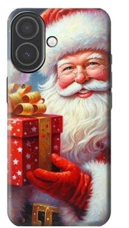 Xmas Smiling Santa Claus Gift Box Hülle Schutzhülle Taschen für iPhone 17