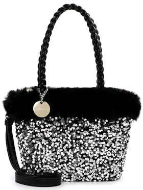 Emily & Noah Shopper E&N Hara 65252 Damen Handtaschen Material Mix silver 830