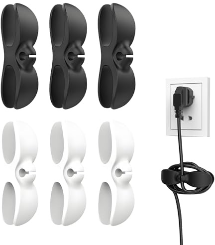 SinChic Cord Organizer Appliances,6 PCS Upgraded Cord Organiser for Kitchen Appliances Self-Adhesive Winder Cable Tidy Clips Strong Cable Wrap for Mixer Blender Toaster Pressure Cooker Accessories