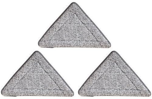 ADOCARN Recharges pour Balai Triangulaire, Lot de 3 Lingettes en 25X20X20 CM, Compatibles Balai à Franges, pour Nettoyage Quotidien des Surfaces et Sols