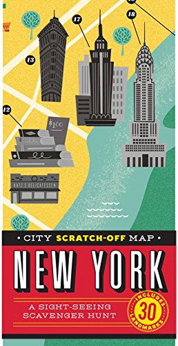 City Scratch-off Map: New York: A Sight-Seeing Scavenger Hunt (City Scratch Off Maps)