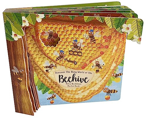 Discovering the Busy World of the Beehive (Happy Fox Books) Board Book Teaches Kids Ages 2-5 about Bees, Exploring a Hive with Each Page Turn, plus Educational Facts and Vocabulary Words